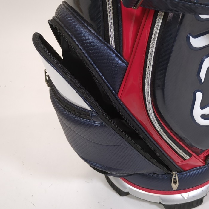 CALLAWAY キャロウェイ Glaze 16JM カート型キャディバッグ ネイビー系 口数4 [240001211255]【中古】 HOT，お得 キャロウェイ キャディバッグ Glaze&frasl;グレーズ 16JM 2016