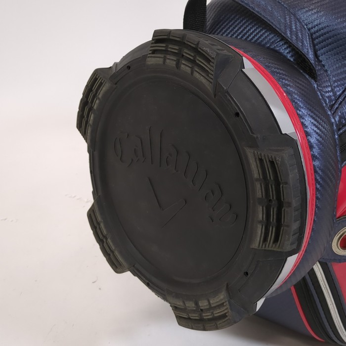 CALLAWAY キャロウェイ Glaze 16JM カート型キャディバッグ ネイビー系 口数4 [240001211255]【中古】 HOT，お得 キャロウェイ キャディバッグ Glaze&frasl;グレーズ 16JM 2016