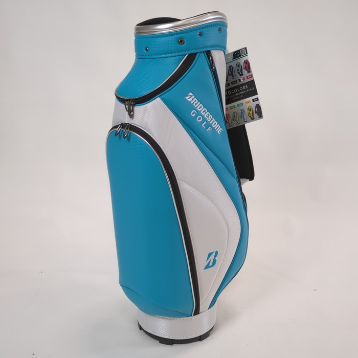 未使用品 ブリヂストン 軽量ベーシックモデル キャディバッグ CGB422 無料名入れサービス】 軽量ベーシックモデル(WH（白）): ギア