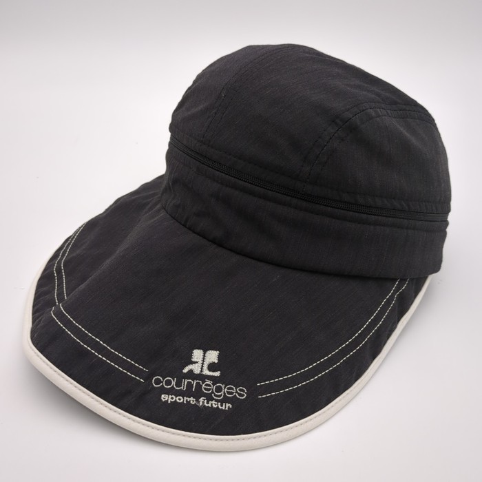 Courregesクレージュ キャップ ブラック Mサイズ