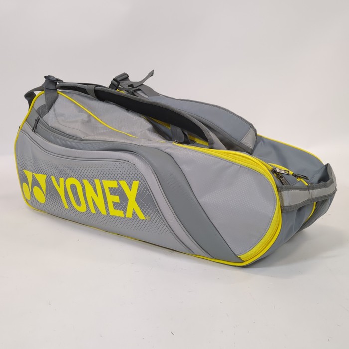 YONEX ショルダーバッグ グレー/イエロー ヨネックス(YONEX),YONEX, ラケットバッグ6（6本用）,BAG1812R