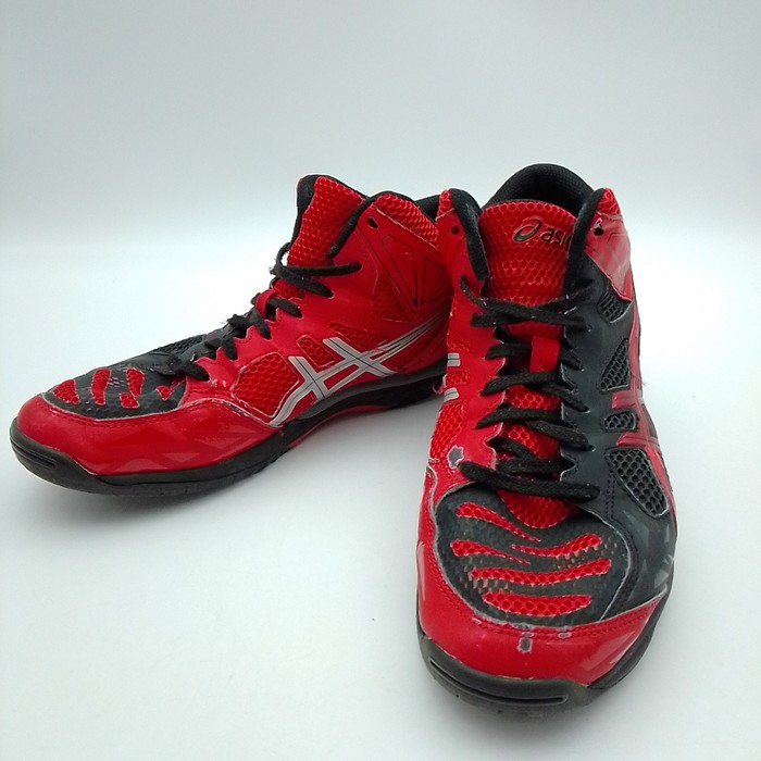 ASICS スキーウェア ベスト オーダーメイド 古着 ホワイト レッド