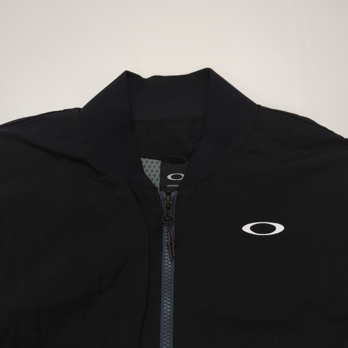 オークリー フード付・ジップジャケット【ネイビー/ブラック】美品！ Oakley ジップアップジャケット ネイビー/ブラック - メンズ