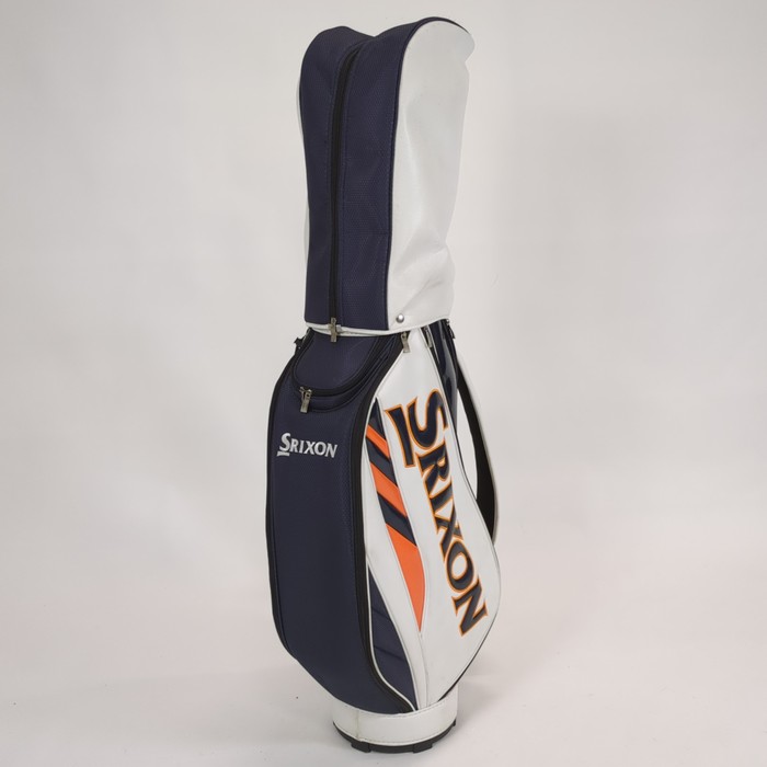 Srixon キャディバッグ 黒/白 SRIXON スリクソン ゴルフ キャディバッグ【黒×白】中古