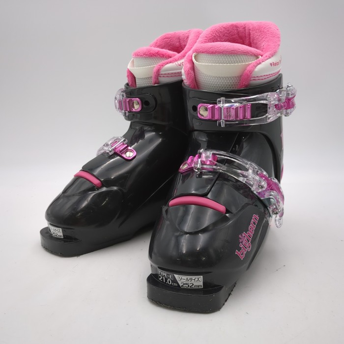 新品⭐︎BICHORN 女性用スキーブーツ ブラック/ピンク ブーツケース付き ビッグホーン(BIGHORN),BIGHORN, BJ-X バックルブーツ, | HIMARAYA